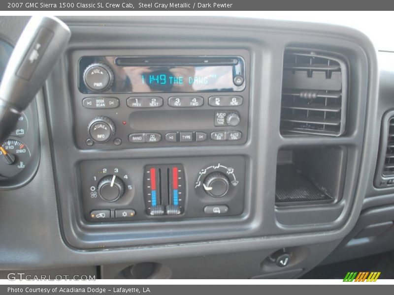 Steel Gray Metallic / Dark Pewter 2007 GMC Sierra 1500 Classic SL Crew Cab
