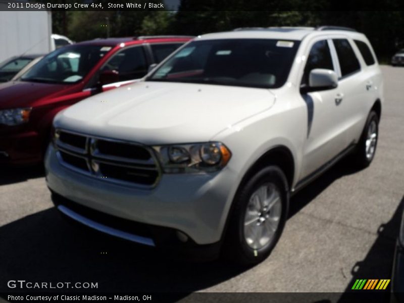 Stone White / Black 2011 Dodge Durango Crew 4x4