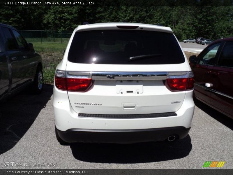 Stone White / Black 2011 Dodge Durango Crew 4x4