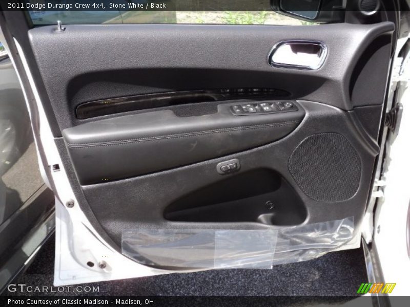 Stone White / Black 2011 Dodge Durango Crew 4x4