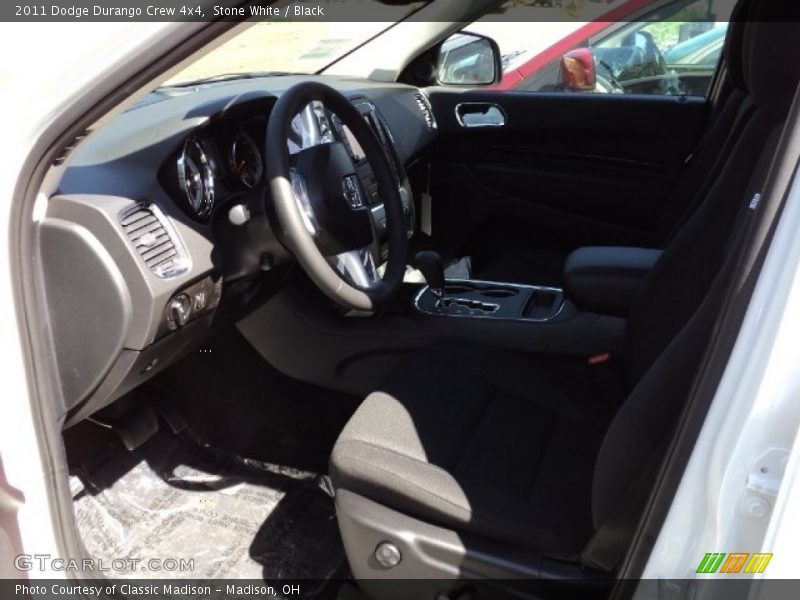 Stone White / Black 2011 Dodge Durango Crew 4x4