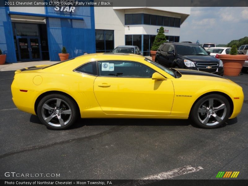 Rally Yellow / Black 2011 Chevrolet Camaro LT/RS Coupe