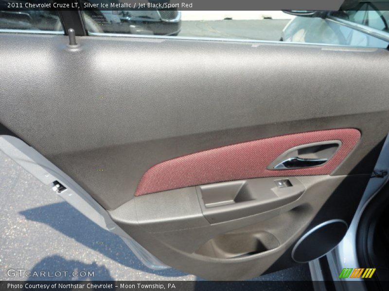 Silver Ice Metallic / Jet Black/Sport Red 2011 Chevrolet Cruze LT