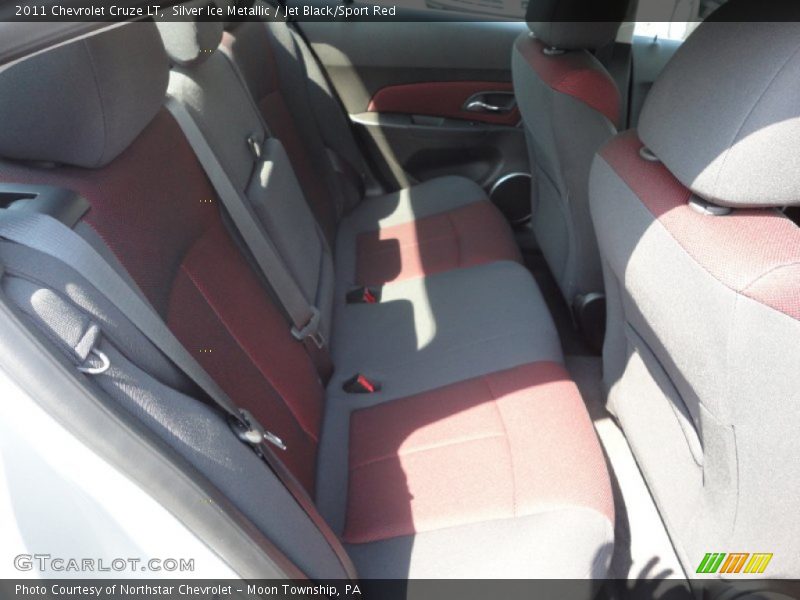 Silver Ice Metallic / Jet Black/Sport Red 2011 Chevrolet Cruze LT