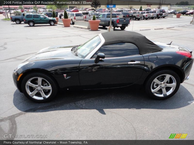 Mysterious Black / Ebony 2008 Pontiac Solstice GXP Roadster