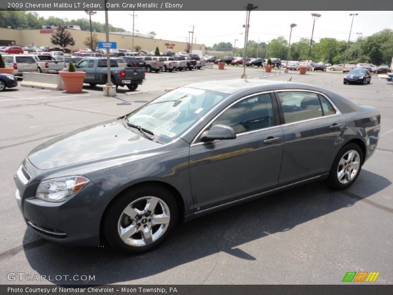 Dark Gray Metallic / Ebony 2009 Chevrolet Malibu LT Sedan