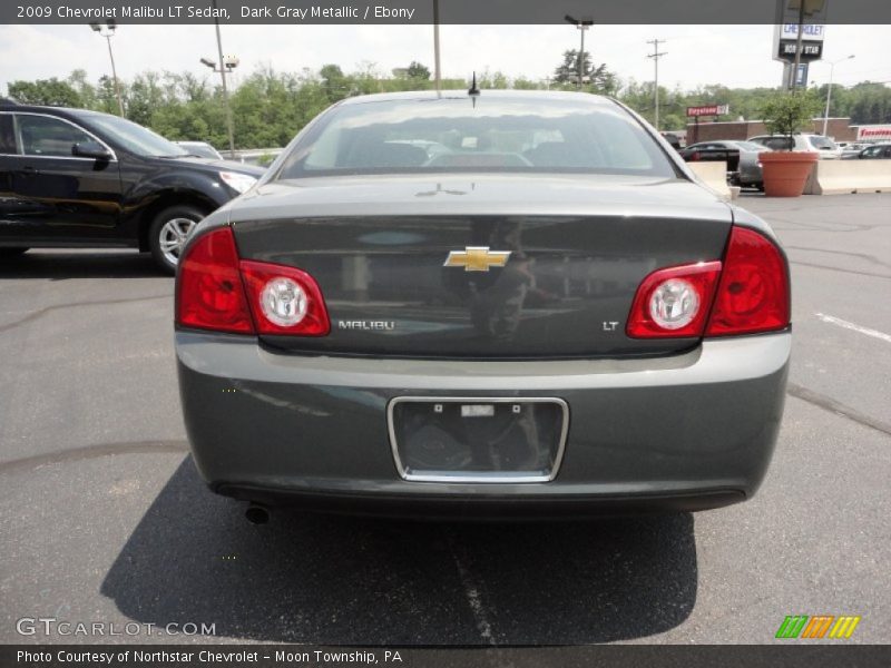 Dark Gray Metallic / Ebony 2009 Chevrolet Malibu LT Sedan