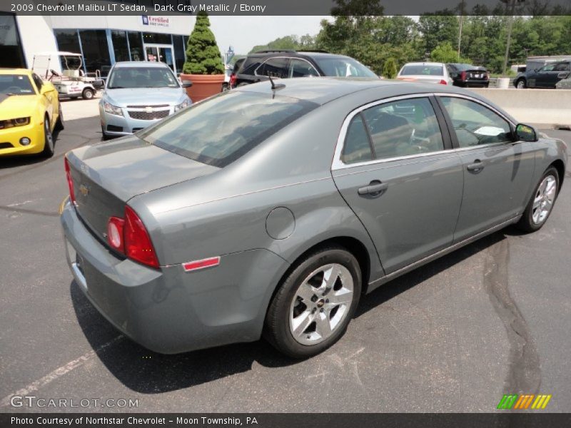 Dark Gray Metallic / Ebony 2009 Chevrolet Malibu LT Sedan