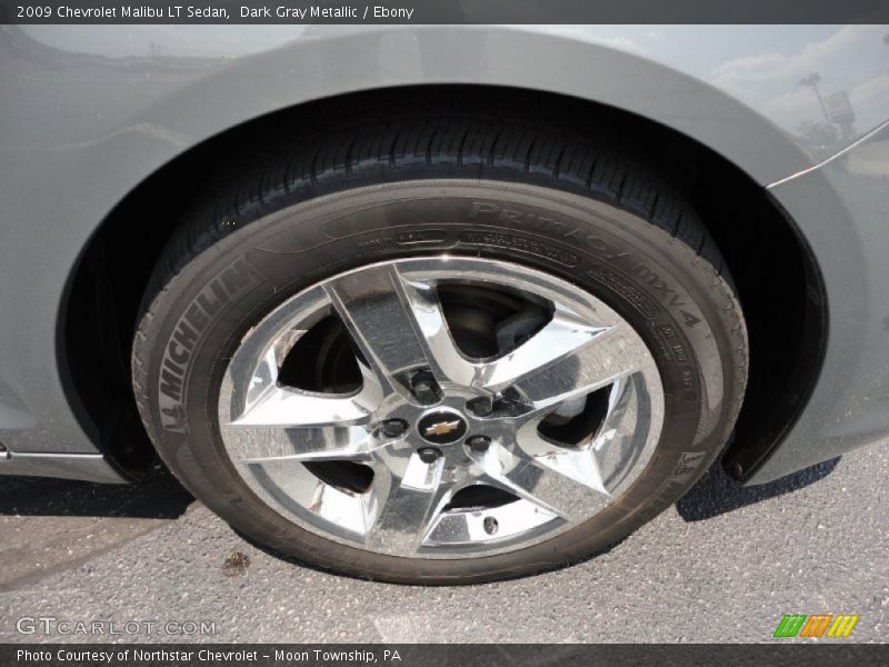 Dark Gray Metallic / Ebony 2009 Chevrolet Malibu LT Sedan