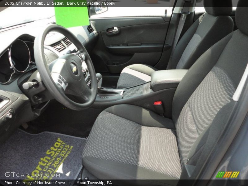 Dark Gray Metallic / Ebony 2009 Chevrolet Malibu LT Sedan