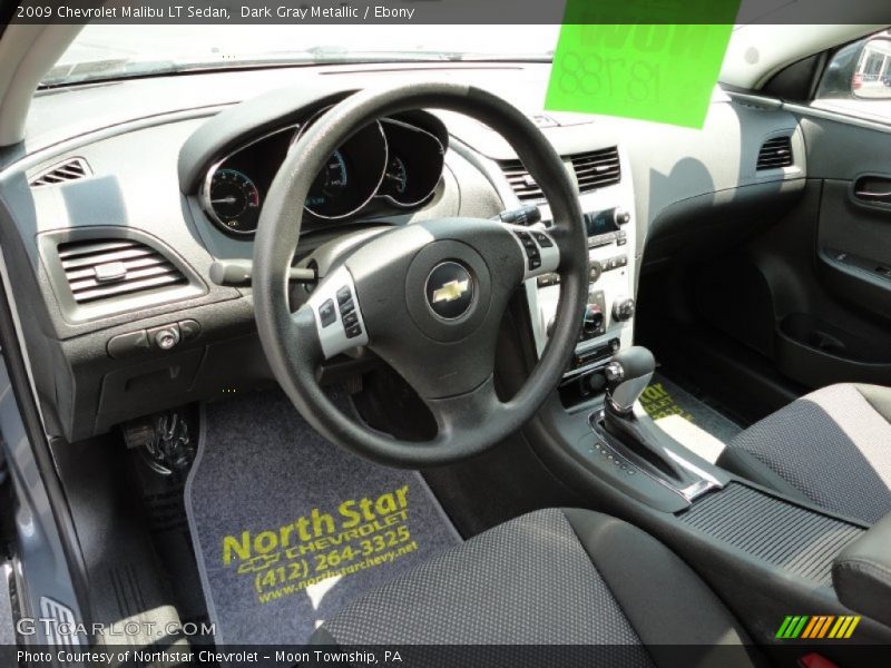 Dark Gray Metallic / Ebony 2009 Chevrolet Malibu LT Sedan