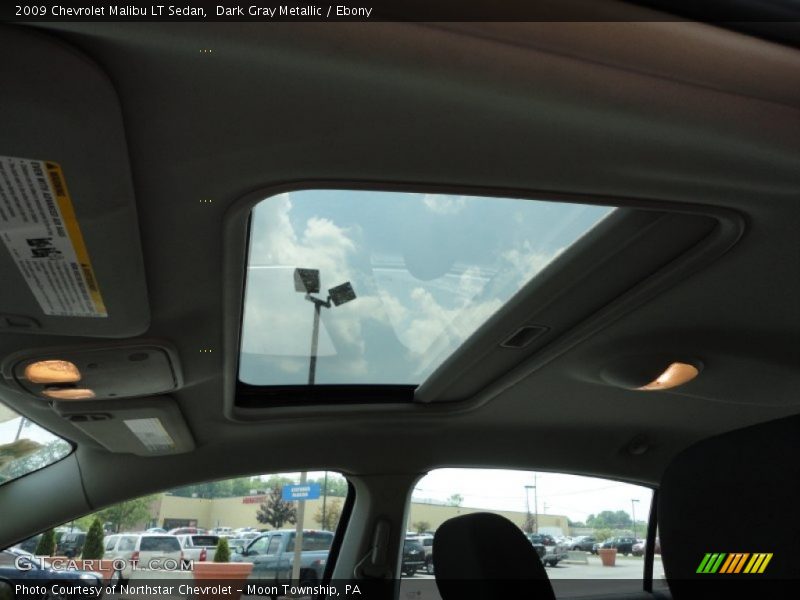 Dark Gray Metallic / Ebony 2009 Chevrolet Malibu LT Sedan