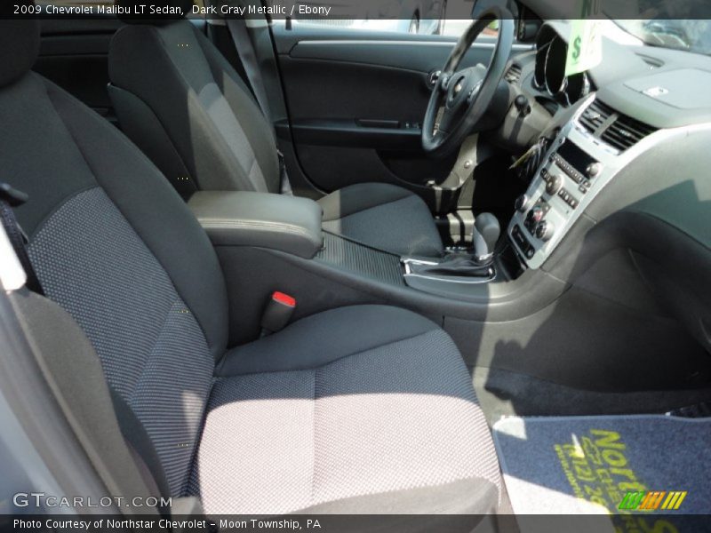 Dark Gray Metallic / Ebony 2009 Chevrolet Malibu LT Sedan