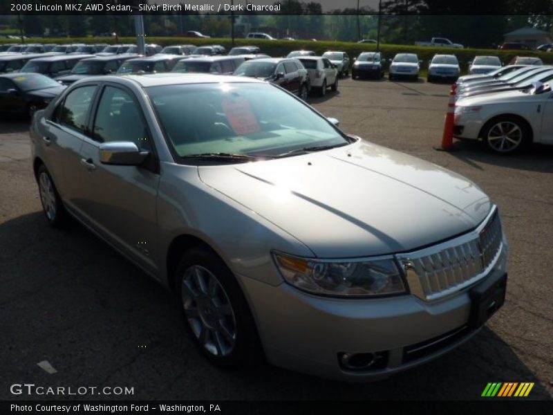 Silver Birch Metallic / Dark Charcoal 2008 Lincoln MKZ AWD Sedan