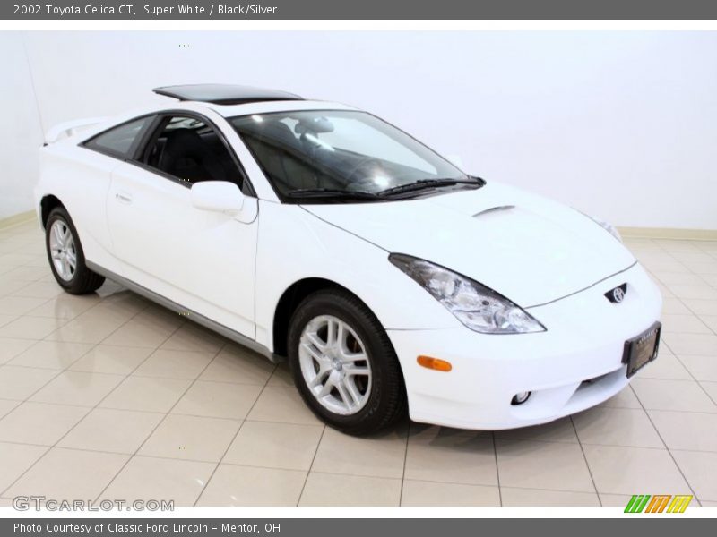 Super White / Black/Silver 2002 Toyota Celica GT