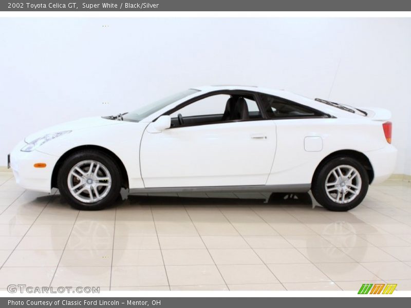 Super White / Black/Silver 2002 Toyota Celica GT