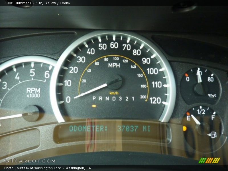 Yellow / Ebony 2006 Hummer H2 SUV