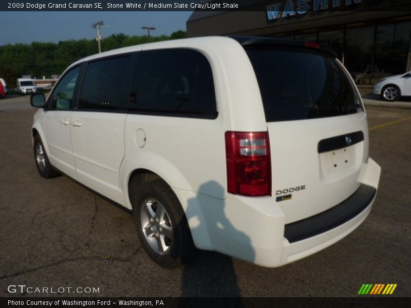 Stone White / Medium Slate Gray/Light Shale 2009 Dodge Grand Caravan SE