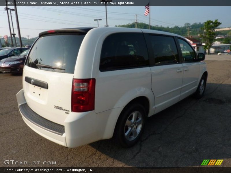Stone White / Medium Slate Gray/Light Shale 2009 Dodge Grand Caravan SE