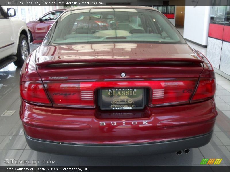 Cardinal Red Metallic / Medium Gray 2003 Buick Regal GS