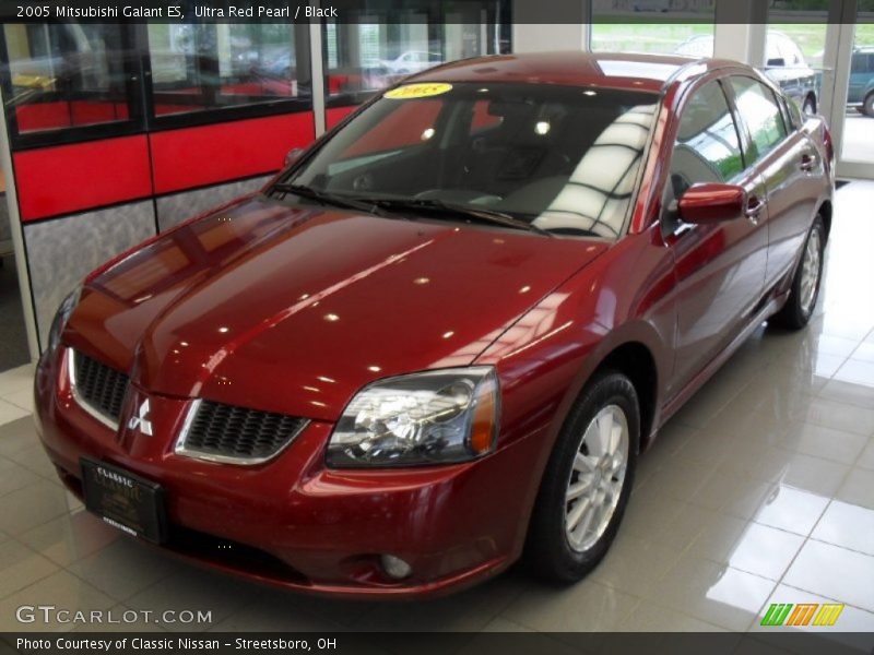 Ultra Red Pearl / Black 2005 Mitsubishi Galant ES