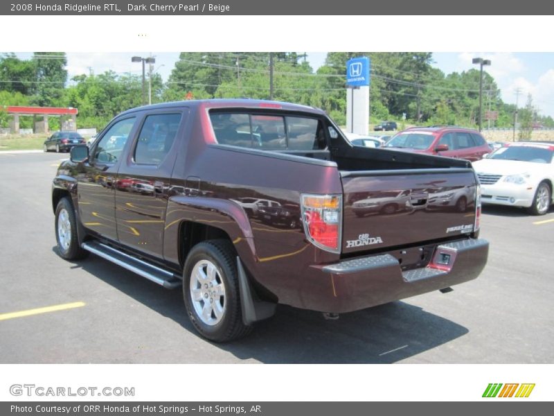 Dark Cherry Pearl / Beige 2008 Honda Ridgeline RTL