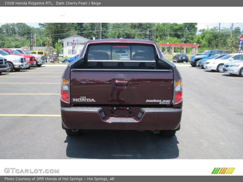 Dark Cherry Pearl / Beige 2008 Honda Ridgeline RTL