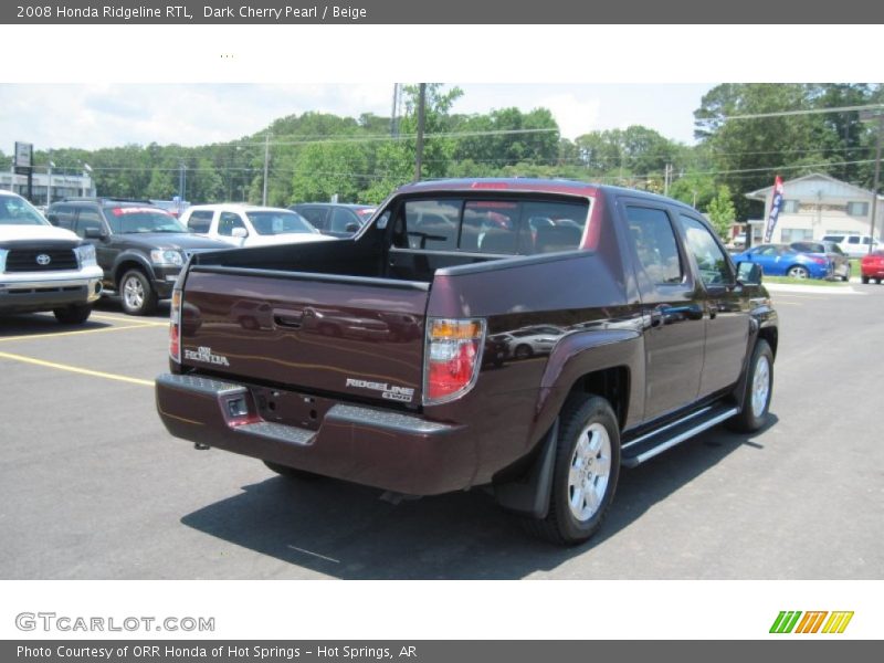 Dark Cherry Pearl / Beige 2008 Honda Ridgeline RTL