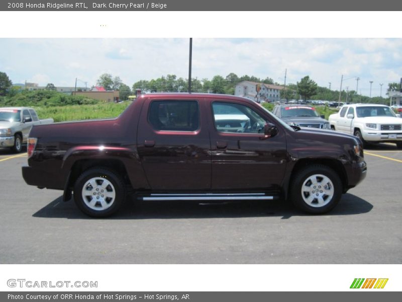 Dark Cherry Pearl / Beige 2008 Honda Ridgeline RTL
