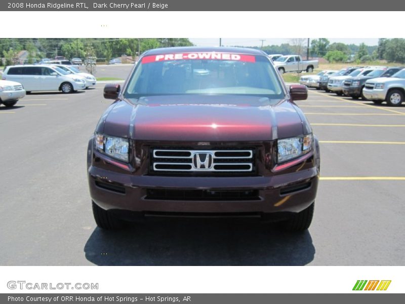 Dark Cherry Pearl / Beige 2008 Honda Ridgeline RTL