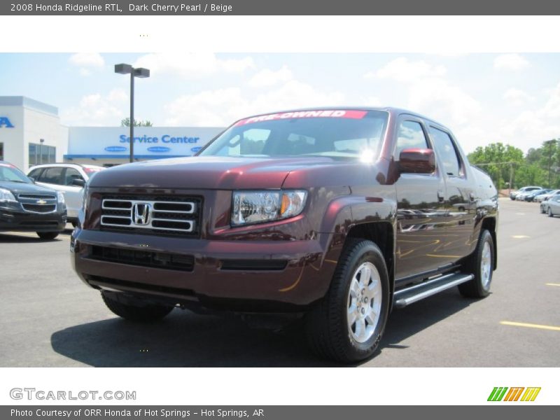 Dark Cherry Pearl / Beige 2008 Honda Ridgeline RTL