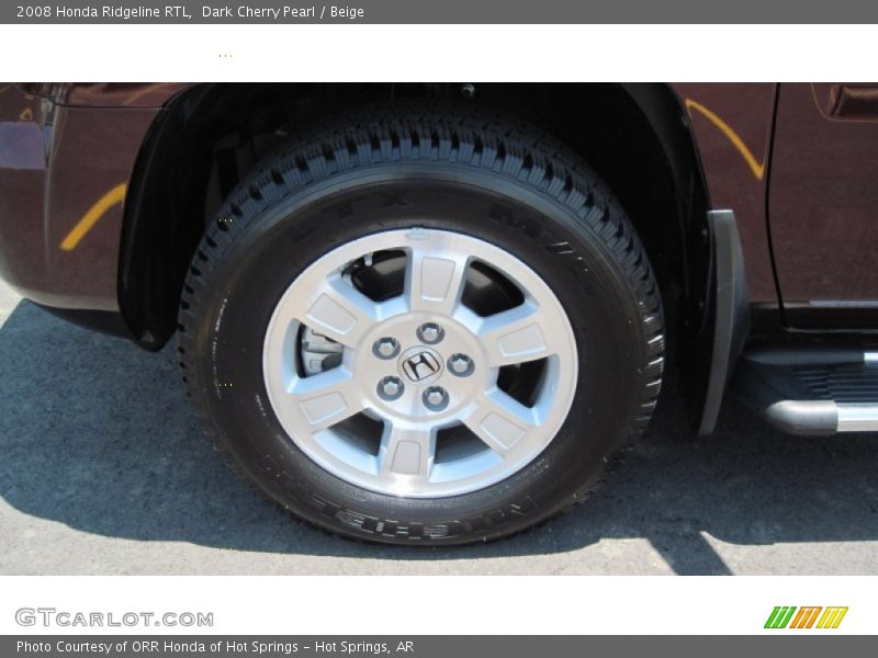 Dark Cherry Pearl / Beige 2008 Honda Ridgeline RTL