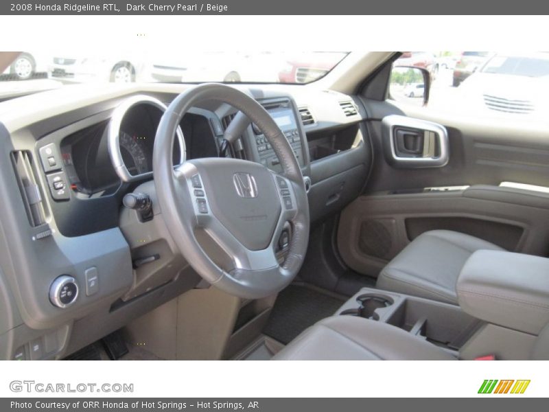Dark Cherry Pearl / Beige 2008 Honda Ridgeline RTL