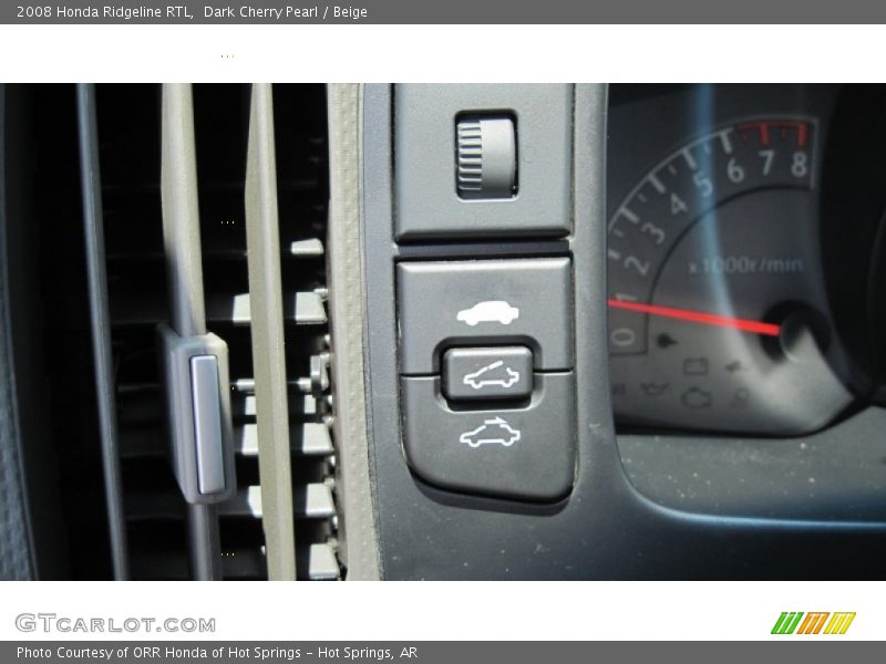 Dark Cherry Pearl / Beige 2008 Honda Ridgeline RTL