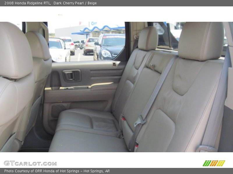 Dark Cherry Pearl / Beige 2008 Honda Ridgeline RTL