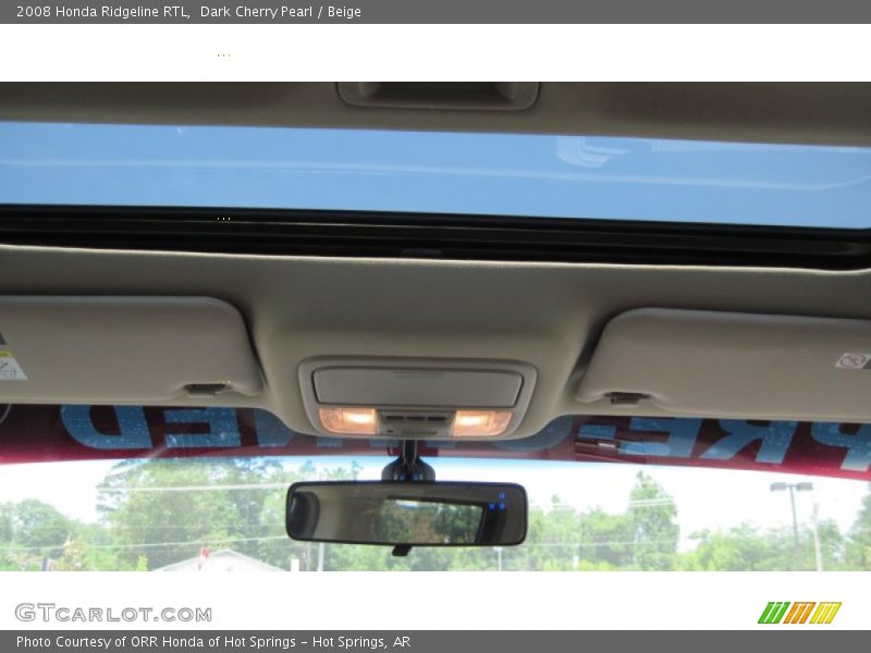 Dark Cherry Pearl / Beige 2008 Honda Ridgeline RTL