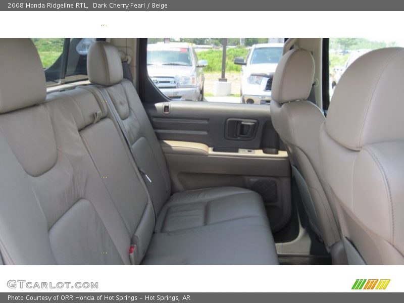 Dark Cherry Pearl / Beige 2008 Honda Ridgeline RTL