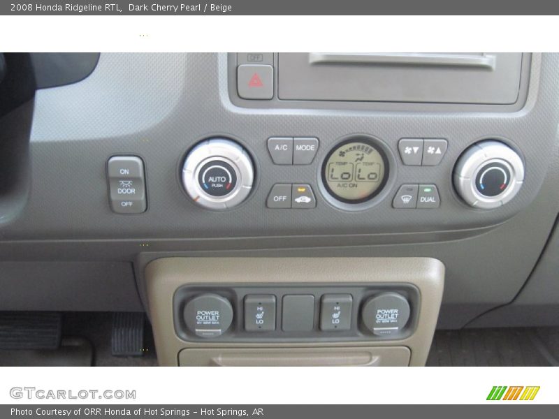 Dark Cherry Pearl / Beige 2008 Honda Ridgeline RTL