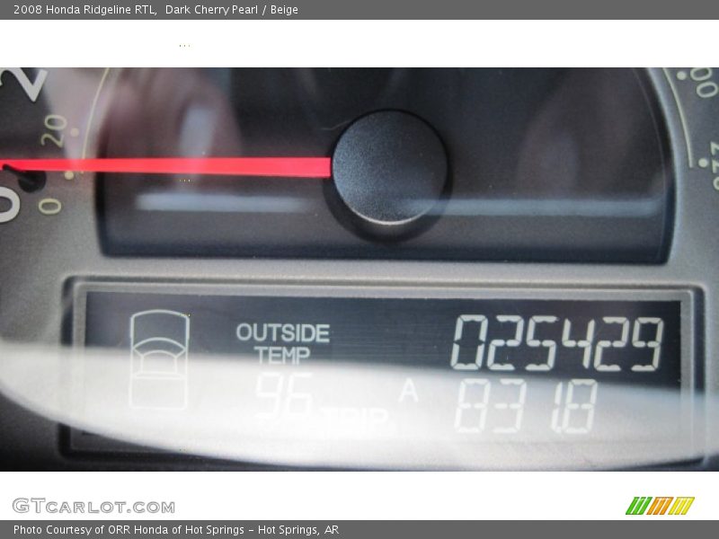 Dark Cherry Pearl / Beige 2008 Honda Ridgeline RTL