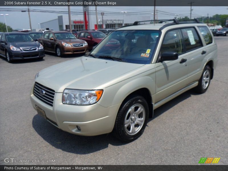 Champagne Gold Opal / Desert Beige 2006 Subaru Forester 2.5 X