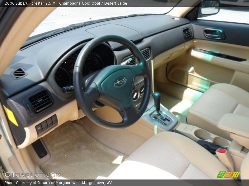 Champagne Gold Opal / Desert Beige 2006 Subaru Forester 2.5 X