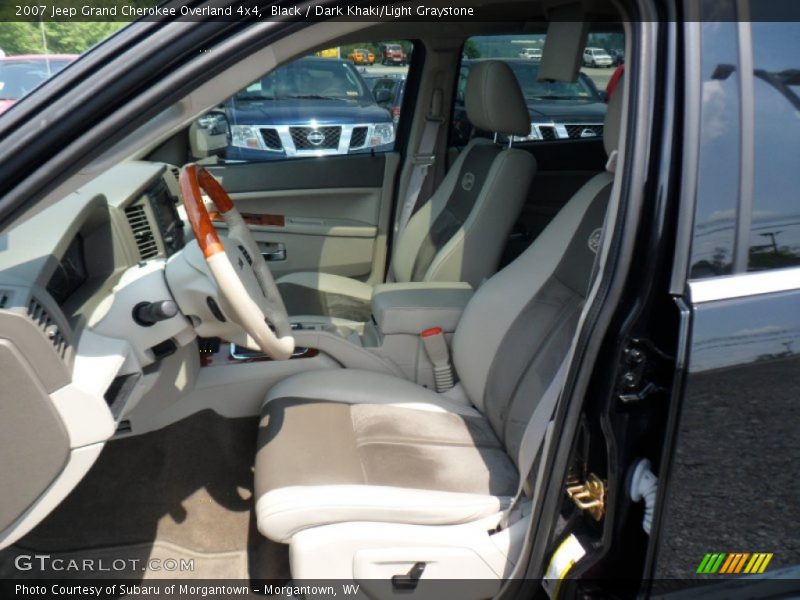  2007 Grand Cherokee Overland 4x4 Dark Khaki/Light Graystone Interior