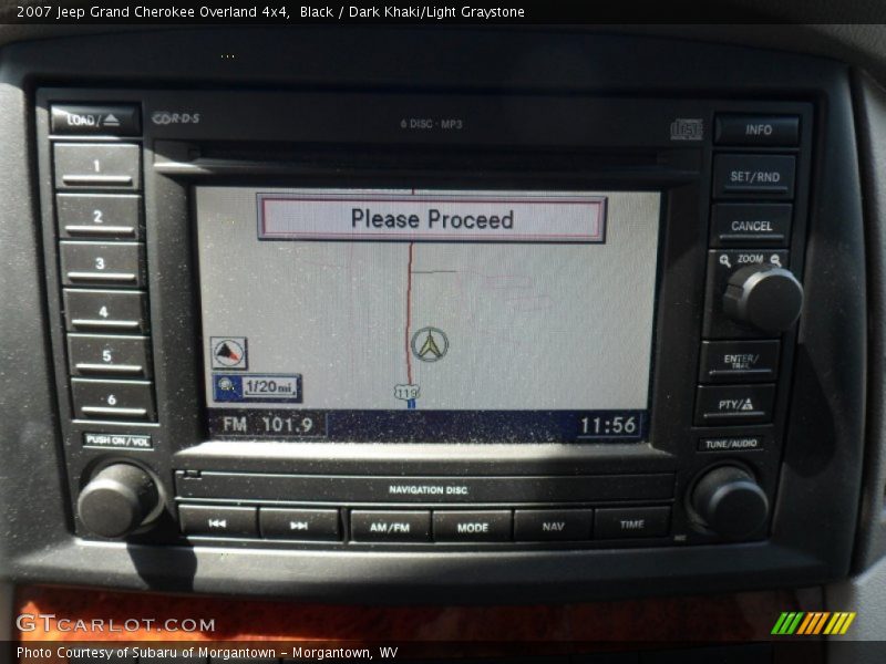 Black / Dark Khaki/Light Graystone 2007 Jeep Grand Cherokee Overland 4x4