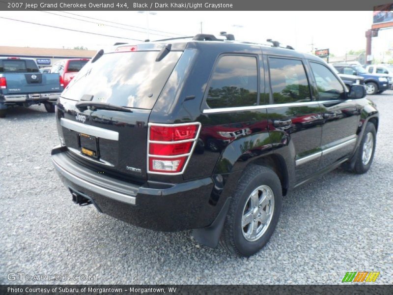Black / Dark Khaki/Light Graystone 2007 Jeep Grand Cherokee Overland 4x4
