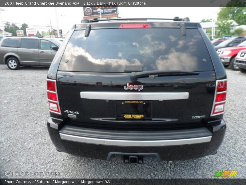 Black / Dark Khaki/Light Graystone 2007 Jeep Grand Cherokee Overland 4x4
