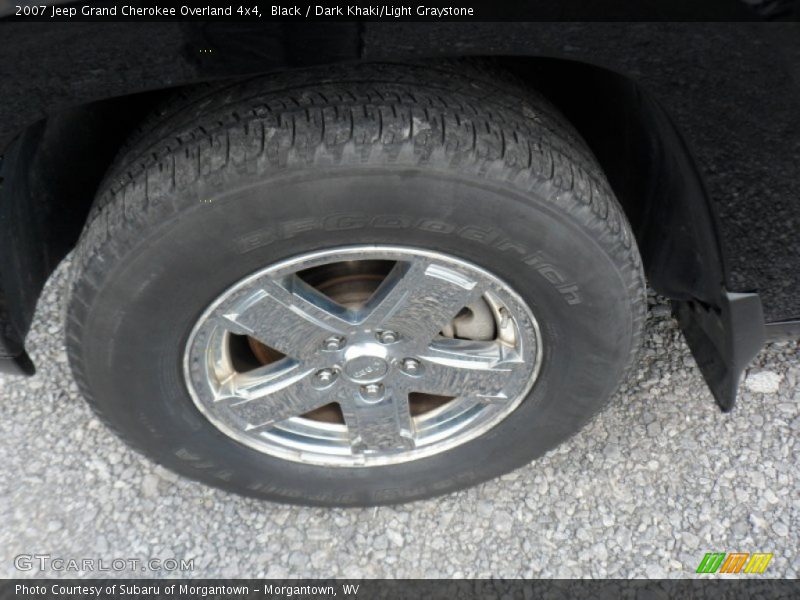 Black / Dark Khaki/Light Graystone 2007 Jeep Grand Cherokee Overland 4x4