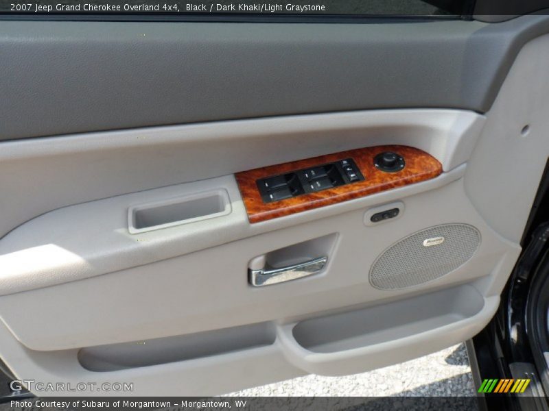 Black / Dark Khaki/Light Graystone 2007 Jeep Grand Cherokee Overland 4x4