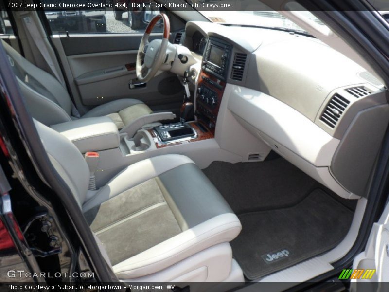 Black / Dark Khaki/Light Graystone 2007 Jeep Grand Cherokee Overland 4x4