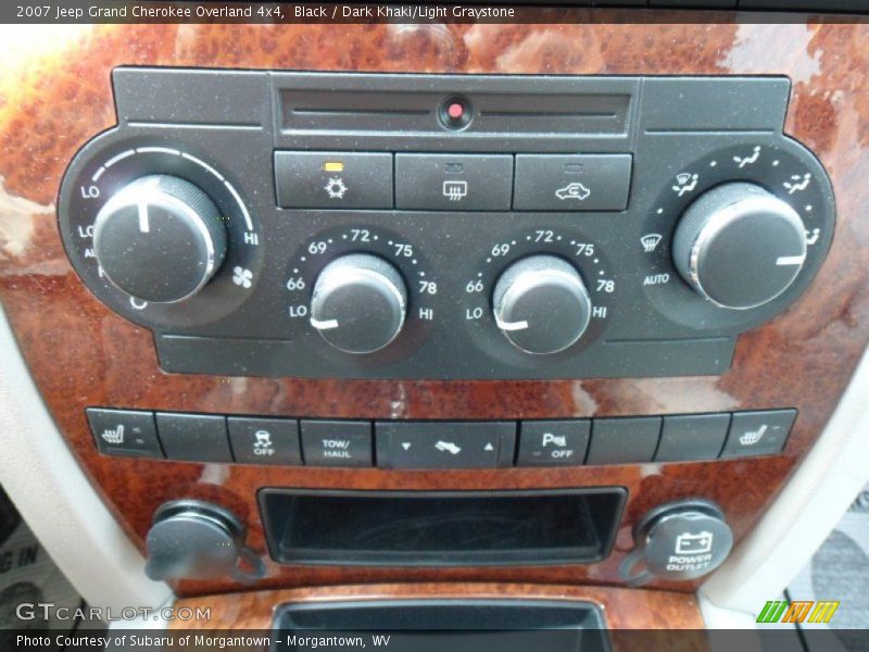 Black / Dark Khaki/Light Graystone 2007 Jeep Grand Cherokee Overland 4x4