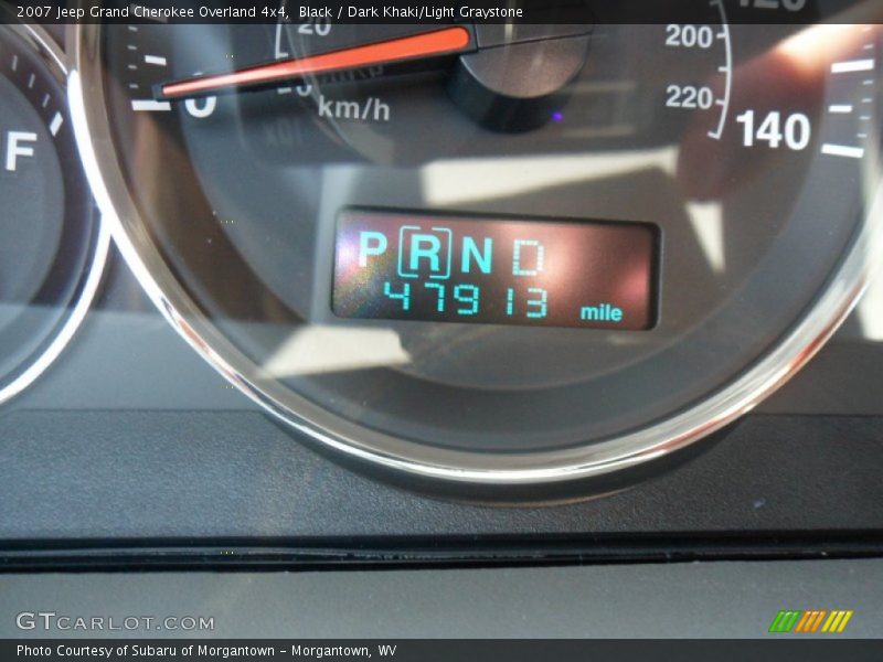 Black / Dark Khaki/Light Graystone 2007 Jeep Grand Cherokee Overland 4x4